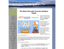 Tablet Screenshot of colorado-mountain-adventure.com